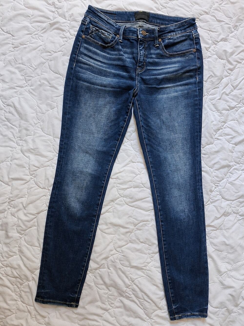 Buckle Black 28x30 Low Rise Skinny Jeans Y2K Medium Wash Stretch Denim